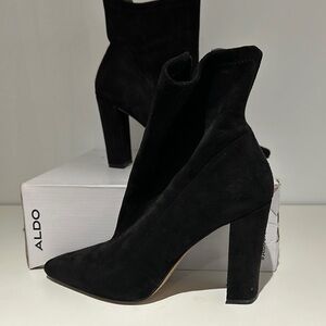 ALDO Women's Black Suede Ankle Boots
